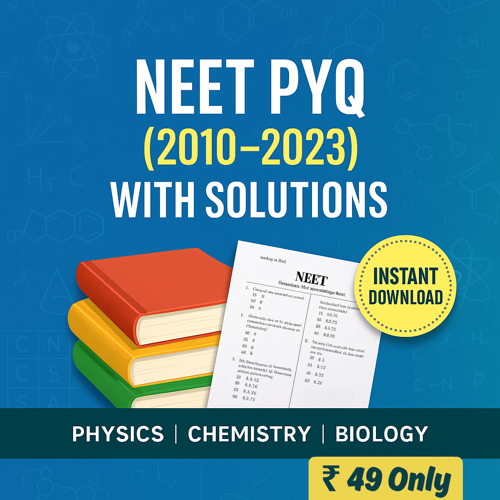 Year-wise NEET Previous Year Questions (PYQ) PDF with detailed solutions.